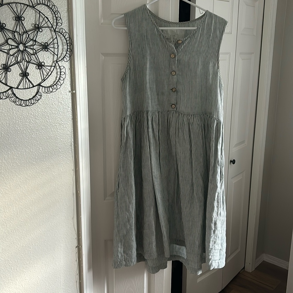 Not Perfect Linen Mama dress